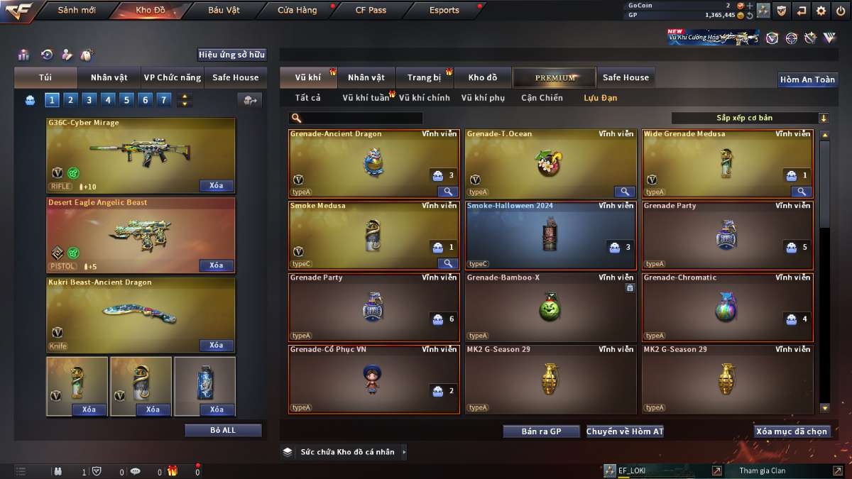 shop acc cf uy tin gia re